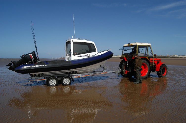 Ribfisher about to be launched